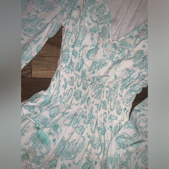 House of Harlow revolve Ajay Blue casual Long Sleeve  Dress $160 boho fall - Picture 6 of 6